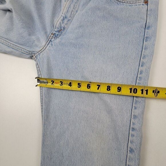 VTG 80s Levi's Orange Tab 505 Light Denim Wash Jeans Size 34 x 32 Straight Leg - Picture 11 of 13